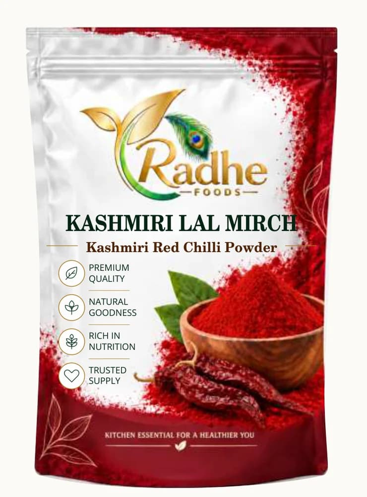 Radhe Foods kashmiri lal mirch pouch